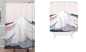 Deny Designs Iveta Abolina Off the Grid Purple Shower Curtain